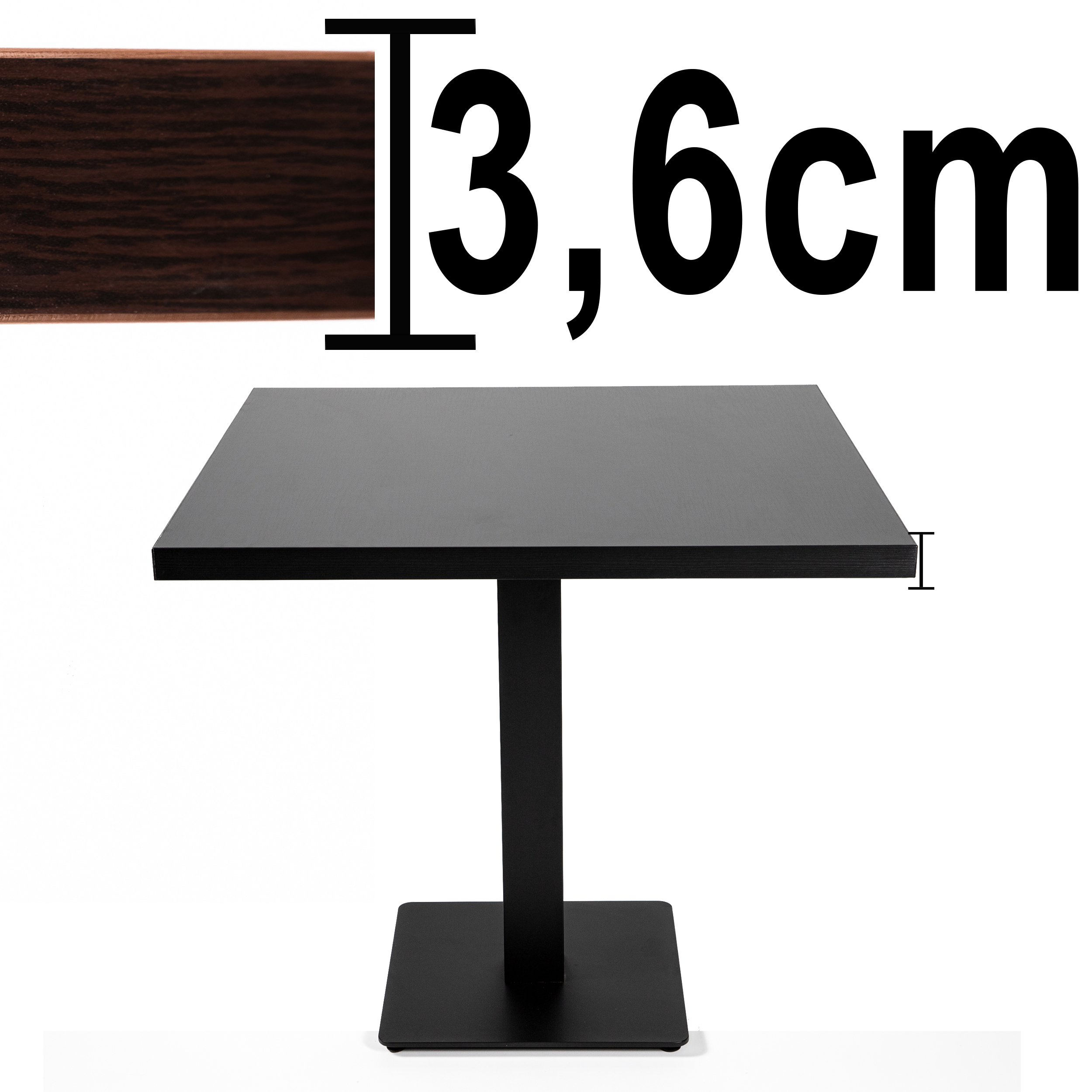 Lounge Tisch 50x50cm Shisha Restauranttisch Bistrotisch Gastrotisch Tisch-ING10241M Lounge Tisch 50x50cm Shisha Restauranttisch Bistrotisch Gastrotisch Tisch-ING10241M