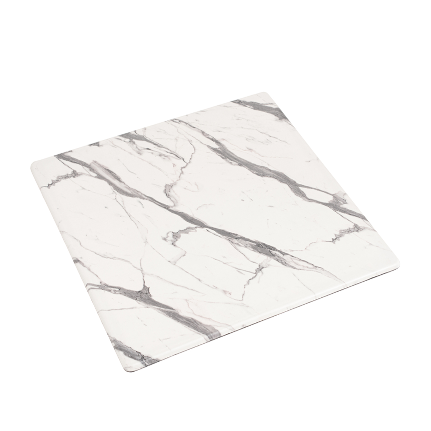 Outdoor Tisch Catania in 60x60cm Marmor Optik Weiss Compact HPL Tischplatte-ING10901 Outdoor Tisch Catania in 60x60cm Marmor Optik Weiss Compact HPL Tischplatte-ING10901