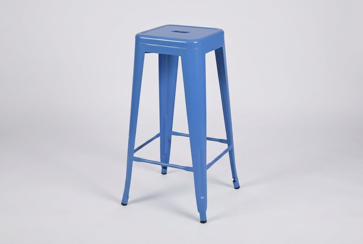 Sgabello da bar in acciaio Steel Colore