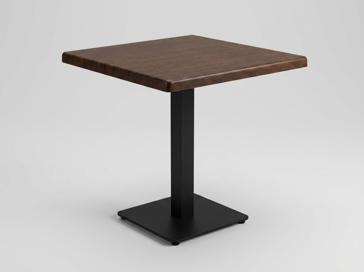 Outdoor Bistro Tisch 70x70cm HPL Dunkelbraun TK4 - Brest