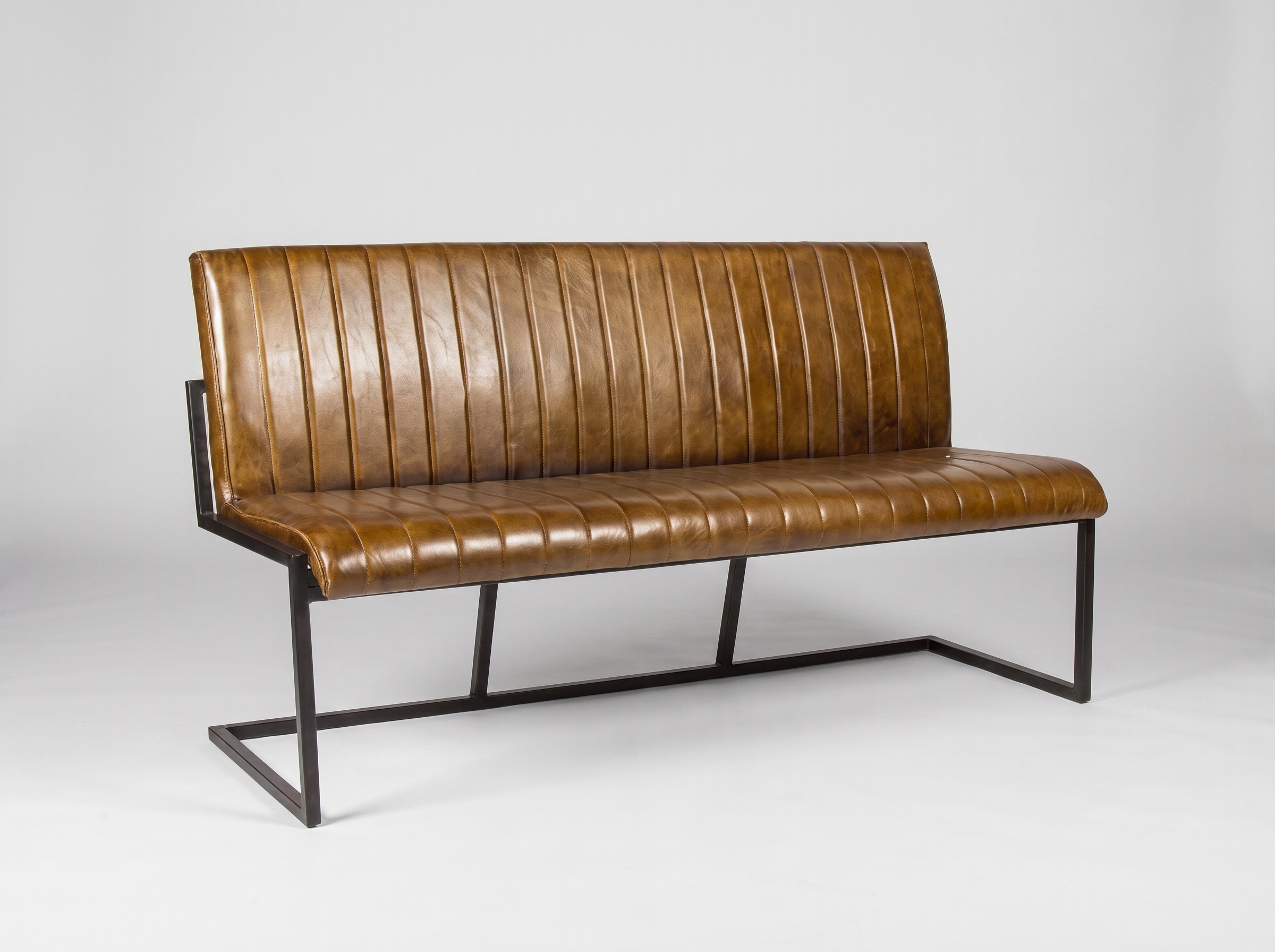 Panca Gastro Cognac Brown Old English in vera pelle