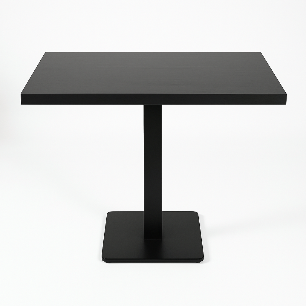 Tavolo Salo 80x80cm nero Tavolo ristorante Tavolo bistrot Tavolo ospiti Tavolo Salo 80x80cm nero Tavolo ristorante Tavolo bistrot Tavolo ospiti