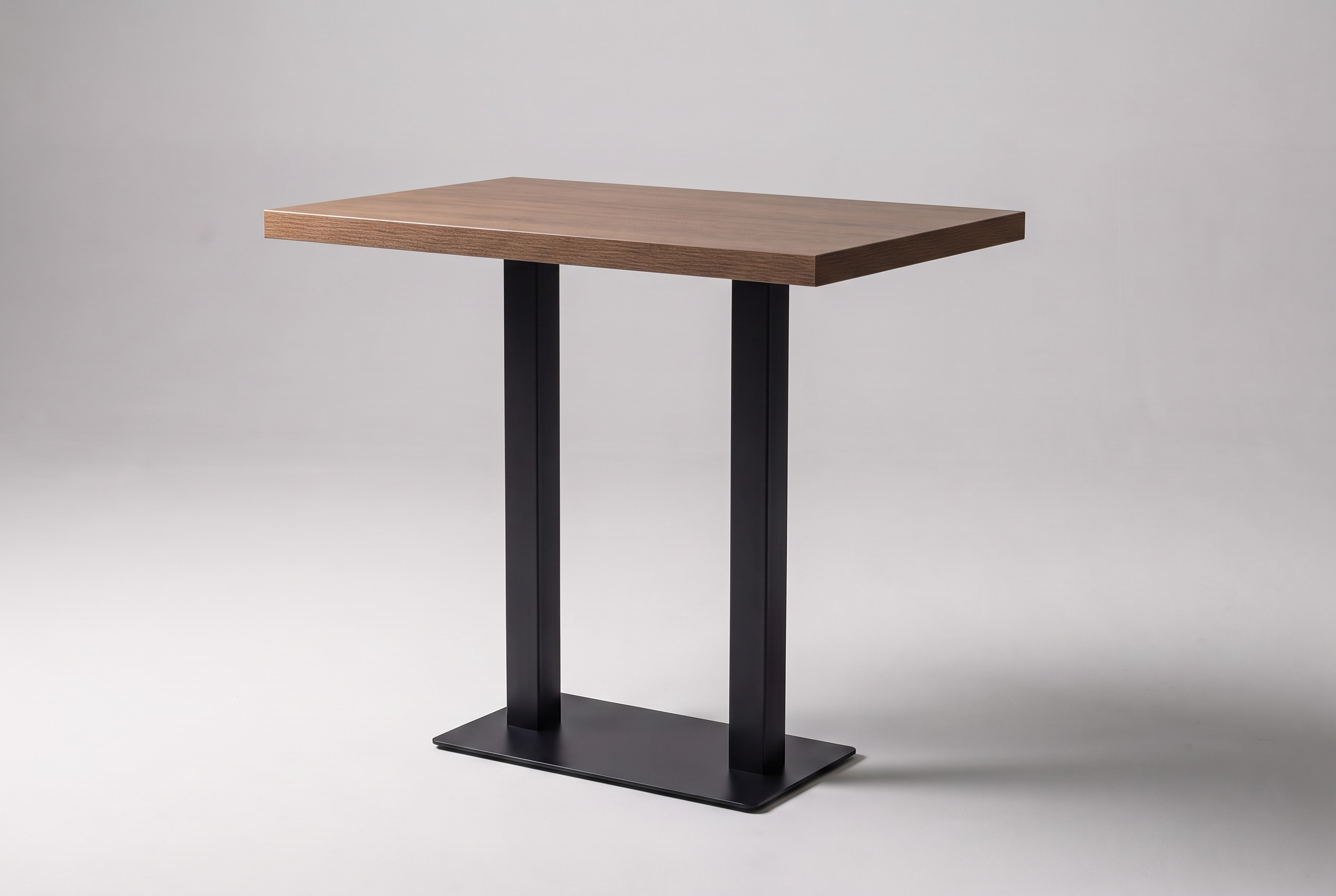 Stehtisch 100x60cm Wallnuss Braun Holzoptik Hochtisch Bartisch