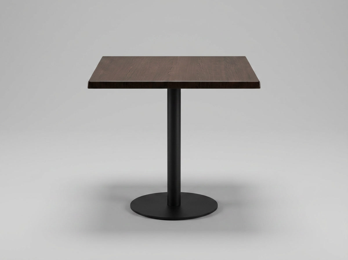 Outdoor Bistro Tisch 70x70cm HPL Dunkelbraun TK5 - Brest