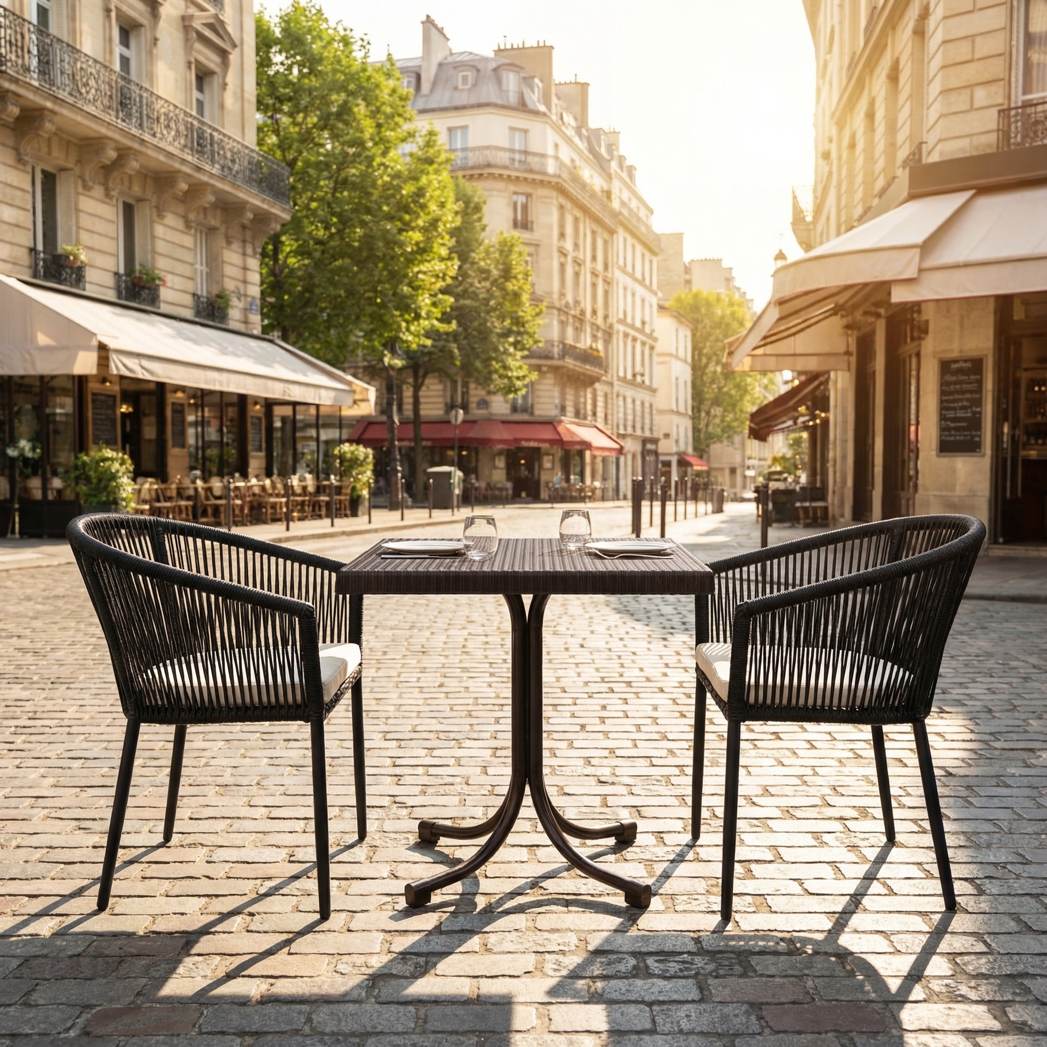 Tavolo Asya-One 80x80cm in polyrattan