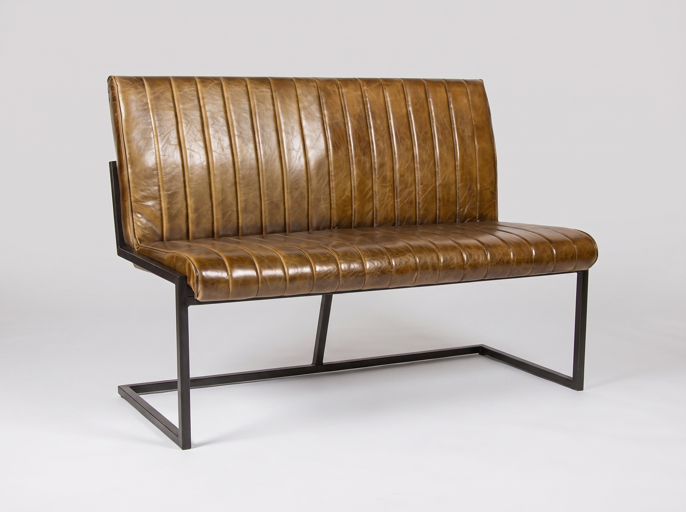 Panca Gastro Cognac Brown Old English in vera pelle