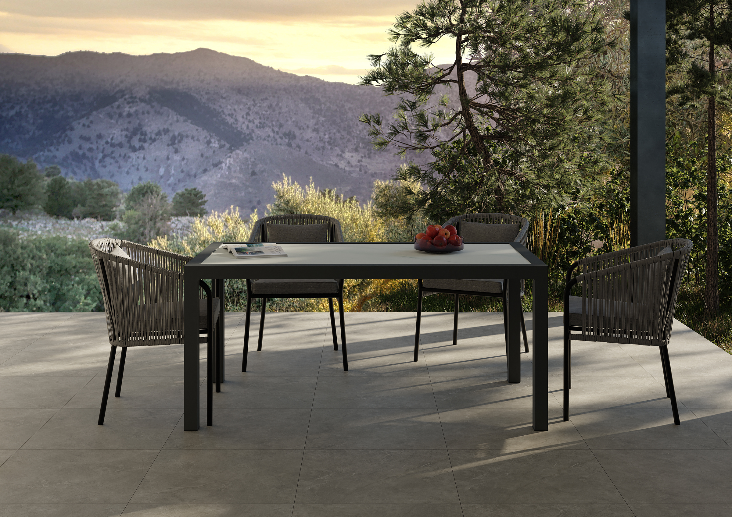 Tavolo da ristorante Catania Marrone effetto marmo 120x80cm Tavolo da bistrot Tavolo per ospiti Tavolo da ristorante Catania Marrone effetto marmo 120x80cm Tavolo da bistrot Tavolo per ospiti