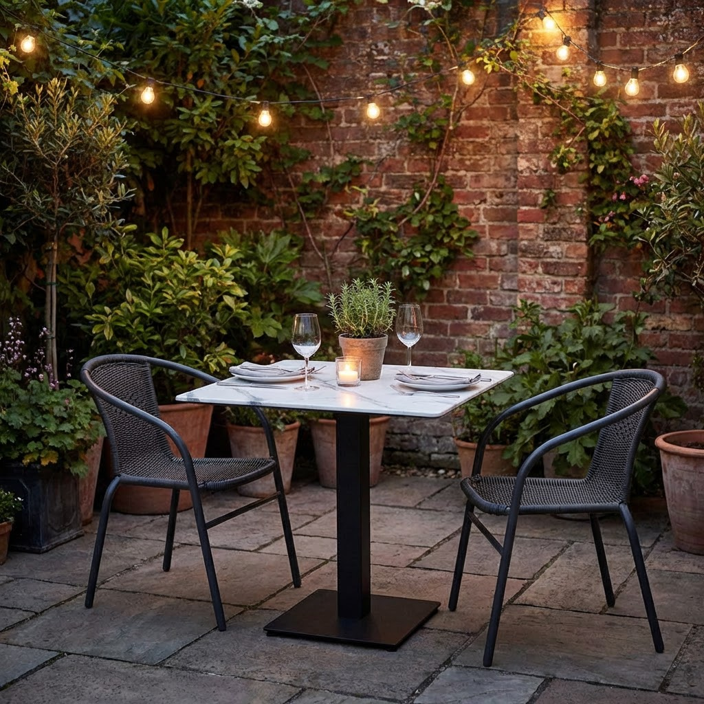 Sedia in polyrattan Mardin Brown