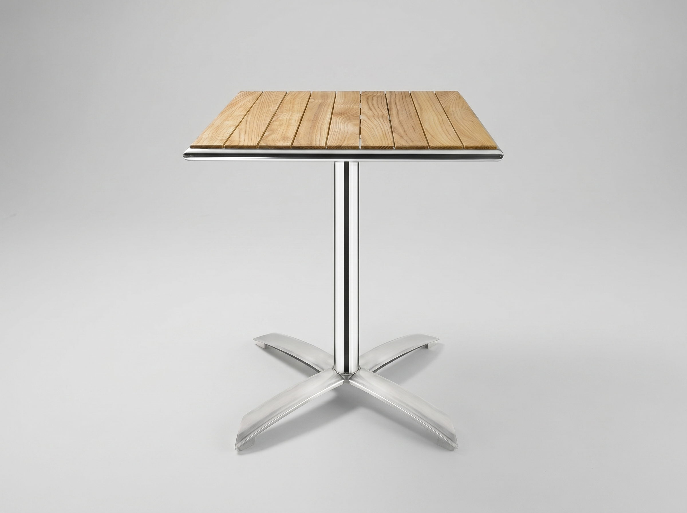 Tavolo pieghevole da esterno Lero 60x60cm area esterna legno di frassino 1 gamba