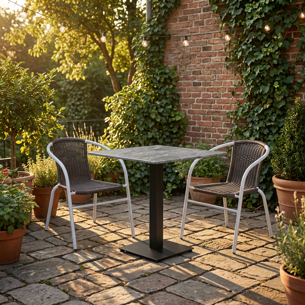 Sedia in polyrattan Mardin Brown