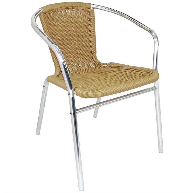 Outdoor Stuhl Hero naturell für Außenbereich mit Armlehnen Aluminium-ING10612 Outdoor Stuhl Hero naturell für Außenbereich mit Armlehnen Aluminium-ING10612