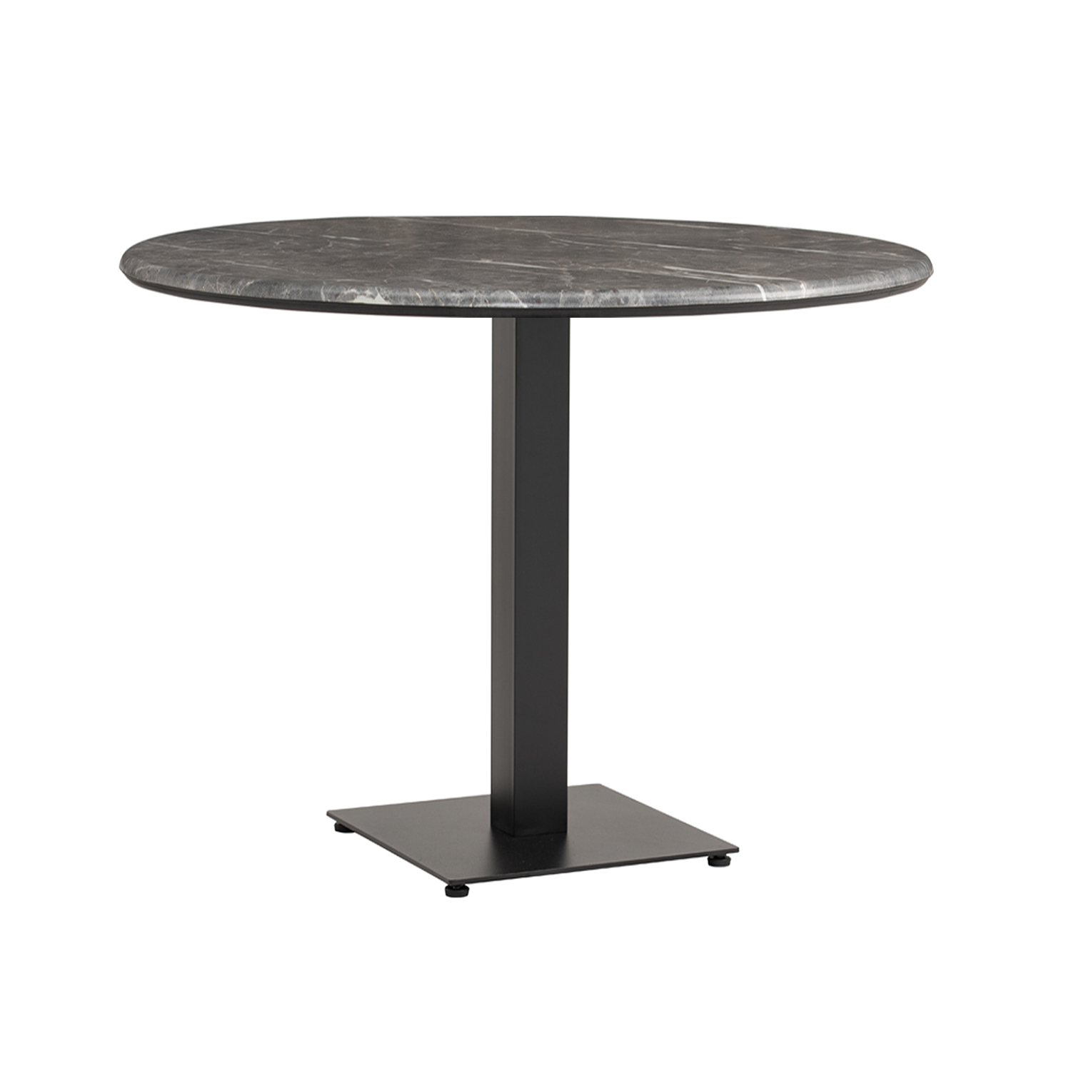 Outdoor Tisch Rund Catania in 60cm Marmor Optik Grau Compact HPL Tischplatte-ING10911 Outdoor Tisch Rund Catania in 60cm Marmor Optik Grau Compact HPL Tischplatte-ING10911