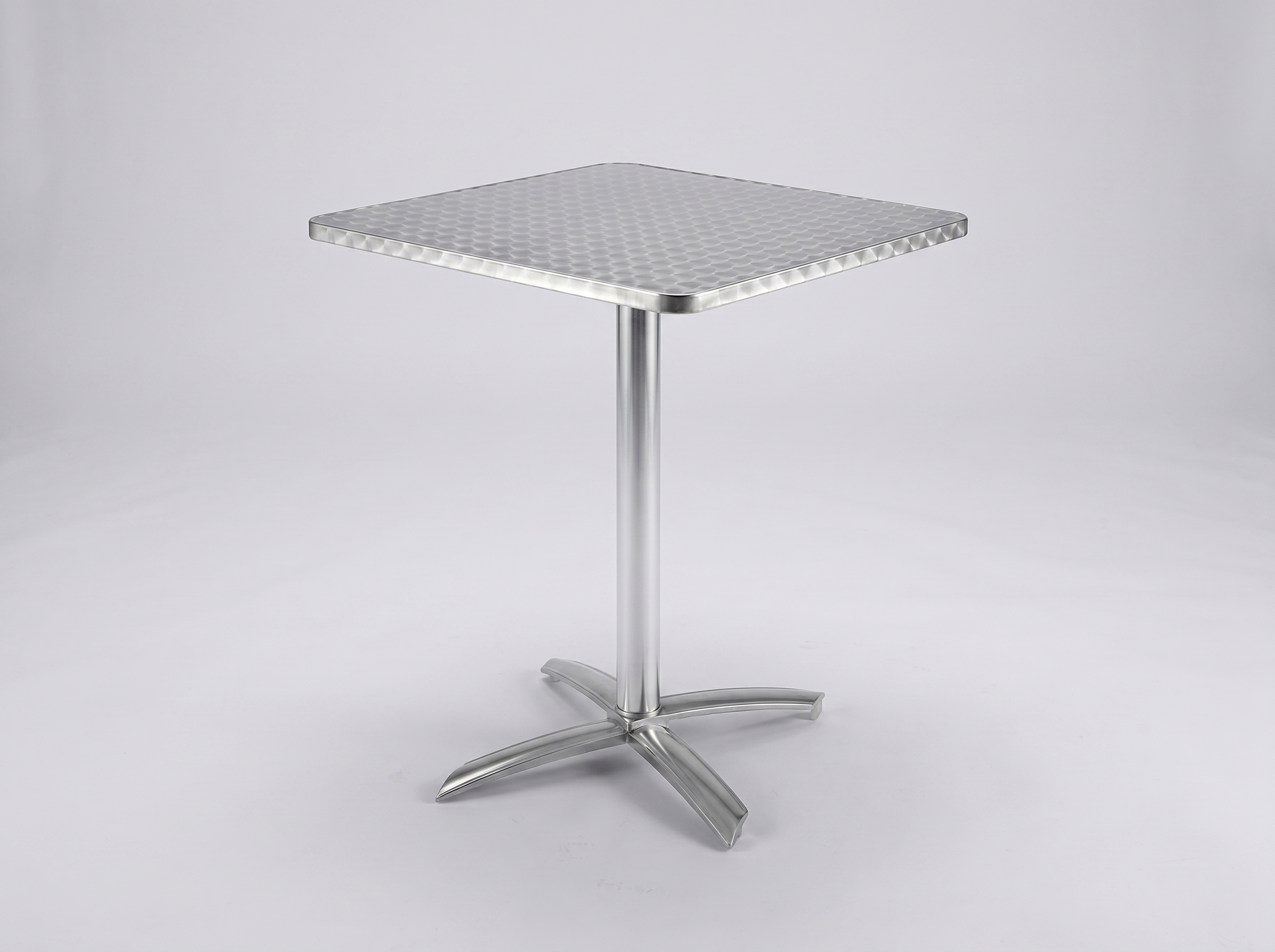 Tavolo da esterno Lumi 70x70cm Area esterna Alluminio e acciaio inox