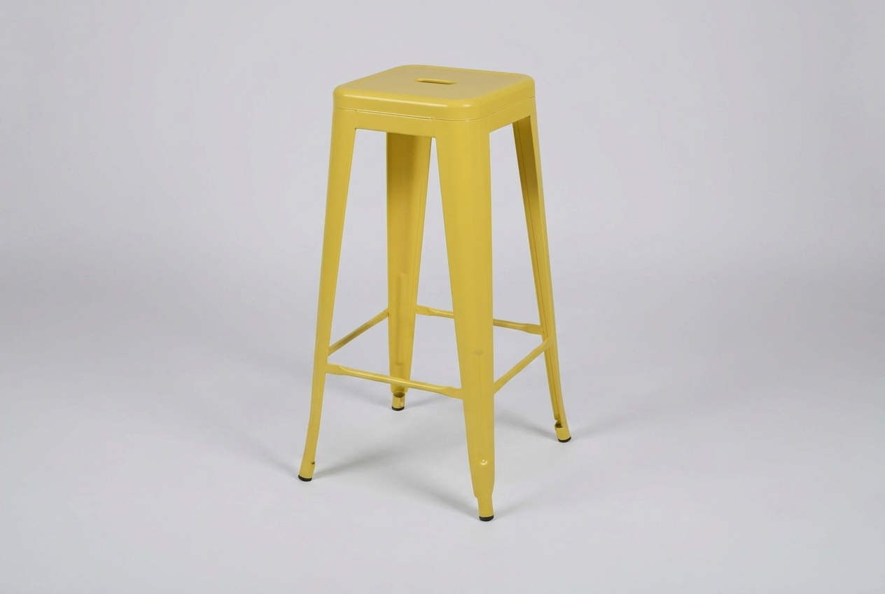Sgabello da bar in acciaio Steel Colore