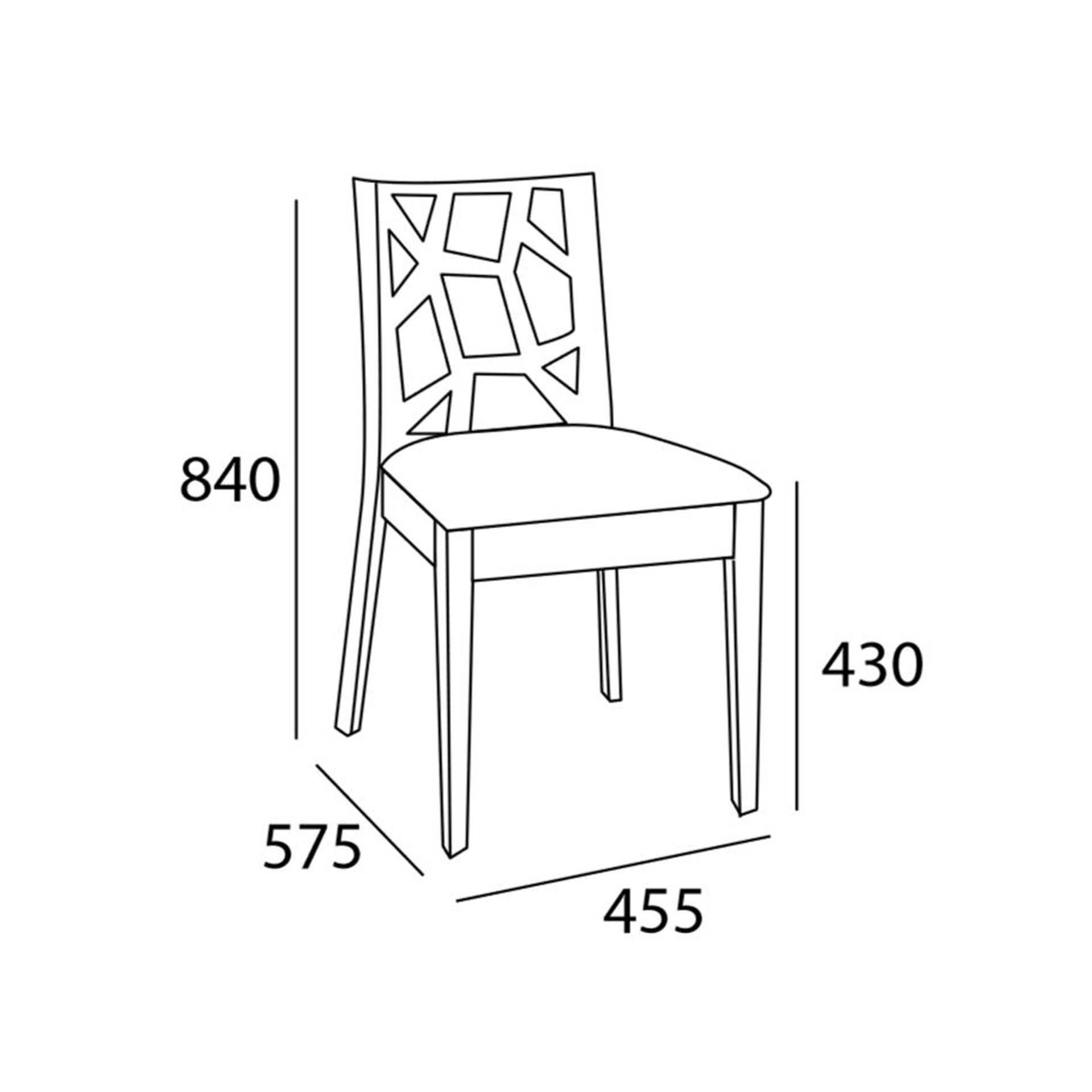 Stuhl Jenifer - Cocoa/Graubraun-SW10387