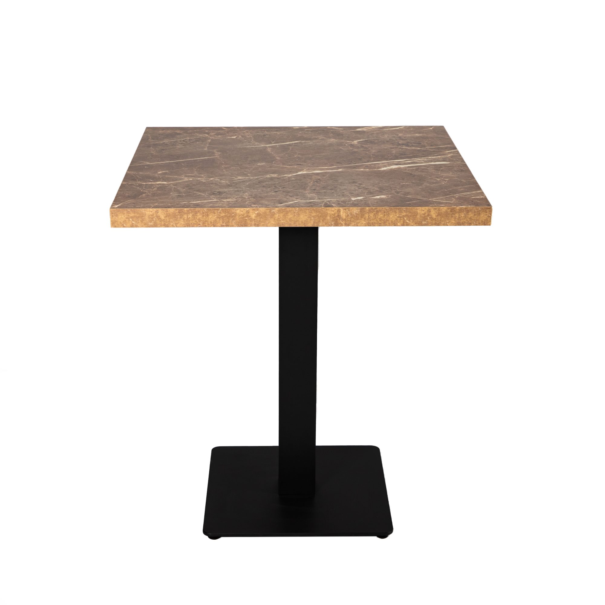 Tavolo da ristorante Catania look marmo moka 70x70cm Tavolo da bistrot Tavolo per ospiti