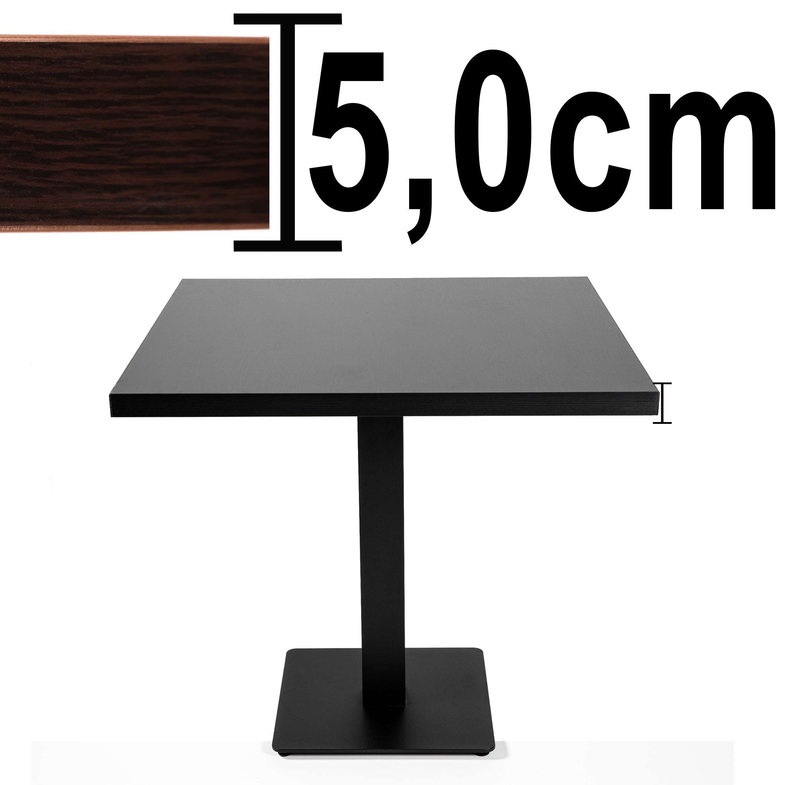 Tisch Milano 60x60cm Restauranttisch Bistrotisch Gastrotisch-ING10043M Tisch Milano 60x60cm Restauranttisch Bistrotisch Gastrotisch-ING10043M