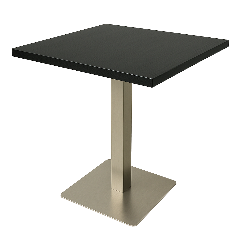 Tavolo Salo 80x80cm nero Tavolo ristorante Tavolo bistrot Tavolo ospiti Tavolo Salo 80x80cm nero Tavolo ristorante Tavolo bistrot Tavolo ospiti